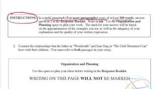 The New BC English 12 Provincial Exam: The Part C Essay