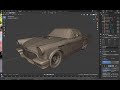 ford thunderbird 1957 modeling timelapse blender 2.83