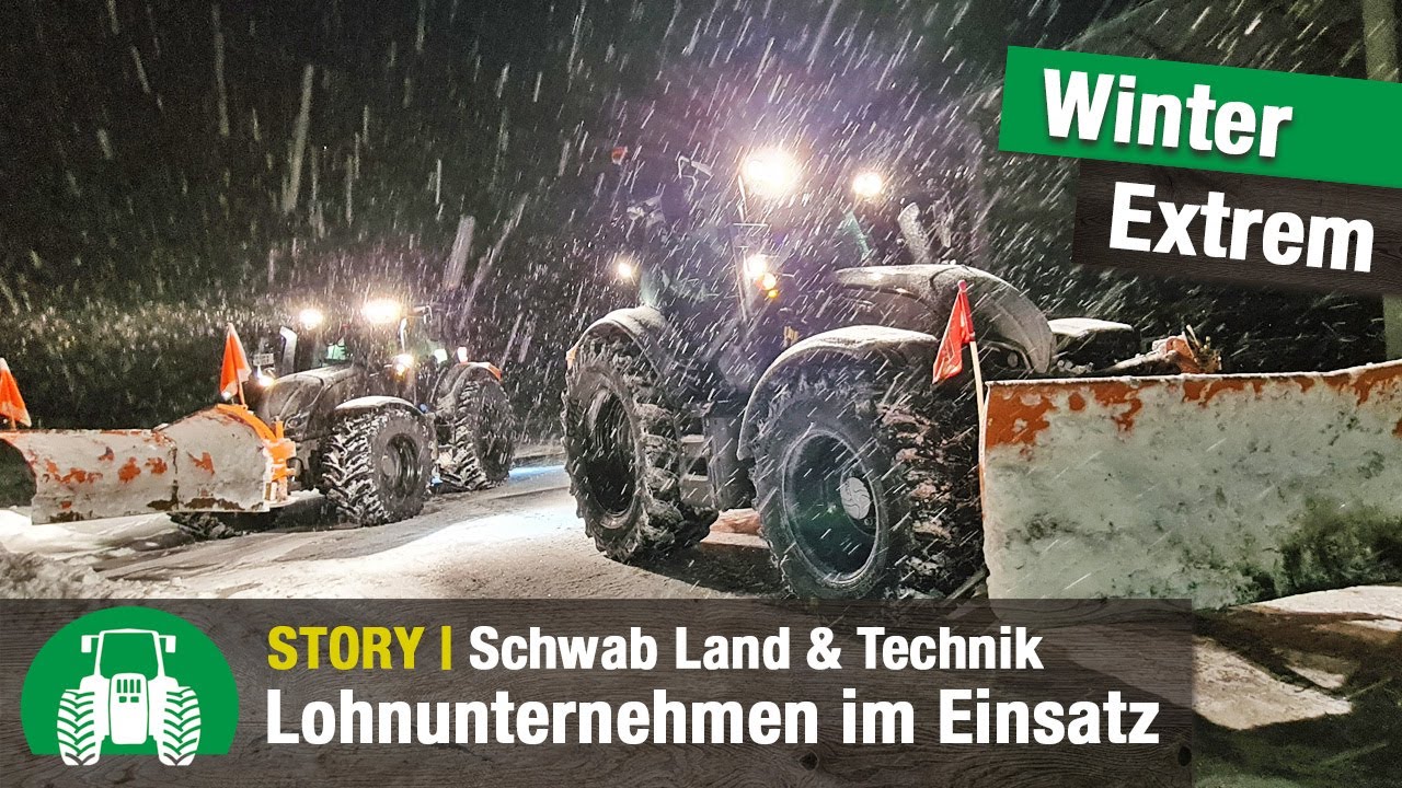 Lohnunternehmen Schwab Land & Technik: Winterdienst und Wegebau | Valtra Traktoren | N-Serie