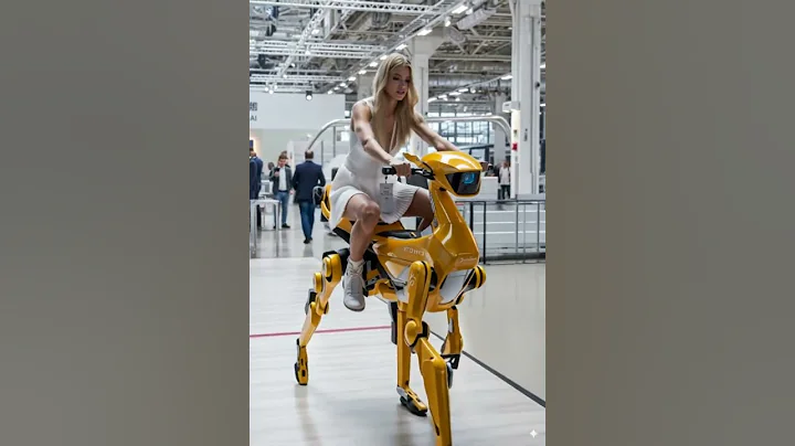 2025 Robot Expo Quadruped Robot Driving Test. #robot #humanoid #robotics #quadrupedrobot#RobotRide