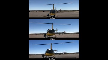 Iphone 15 slow motion helicopter fps test