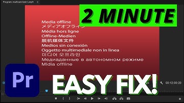 Fix: Offline Media in Premiere Pro Tutorial | Missing Media Solution (Quick Tutorial)