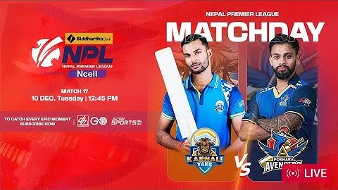 KARNALI YAKS VS POKHARA AVENGERS || Siddhartha Bank Nepal Premier League Powered by Ncell ||