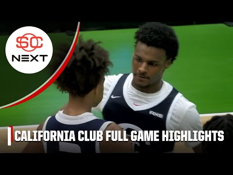 Bronny James SHINES in California Club vs. U18 French Select | #AxeEuroTour | Full Game Highlights