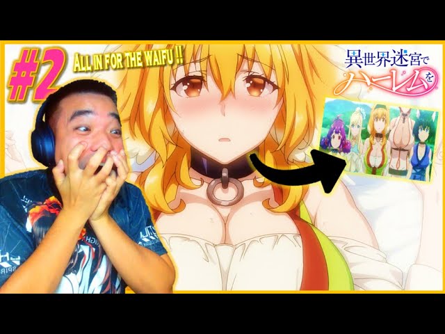 Isekai Meikyuu De Harem Wo OVA 1-2 reaction #IsekaiMeikyuudeHaremwo  #IsekaiMeikyuudeHaremwoepisode12 