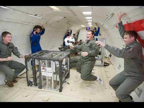 Soccer Ball in Zero Gravity