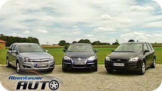 Kombi-Check VW Golf Variant vs Opel Astra Caravan vs Ford Focus Turnier - Abenteuer Auto