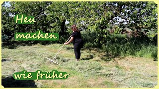 Selbstversorgergarten Mai - Heu machen - Tomaten pflanzen