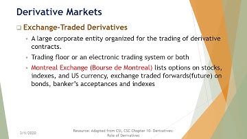 CSC Ch 10 - 1  Role of Derivatives