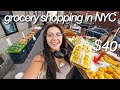 grocery shopping in NYC + what I eat in a day as a 19 y/o living alone