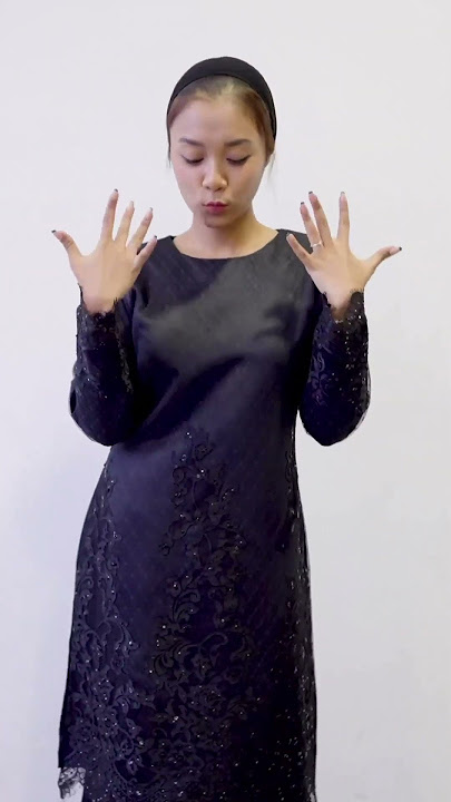 Kurung Delilah in Raven Black looking so elegant! #shorts