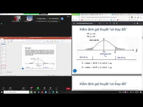 Video Xác suất thống kê buổi 12: P-value. Kiểm định giả... - youtube