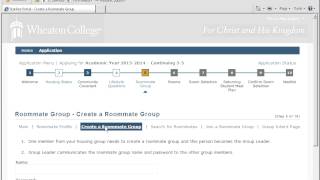 Housing Application (Step 1 of 2)