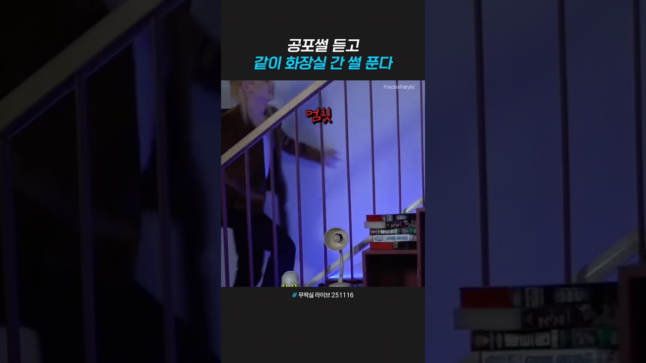 무서워서 유병재랑 같이 화장실 간 필릭스 #무딱싫