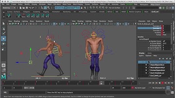 Varying Poses within a Maya Walk Cycle