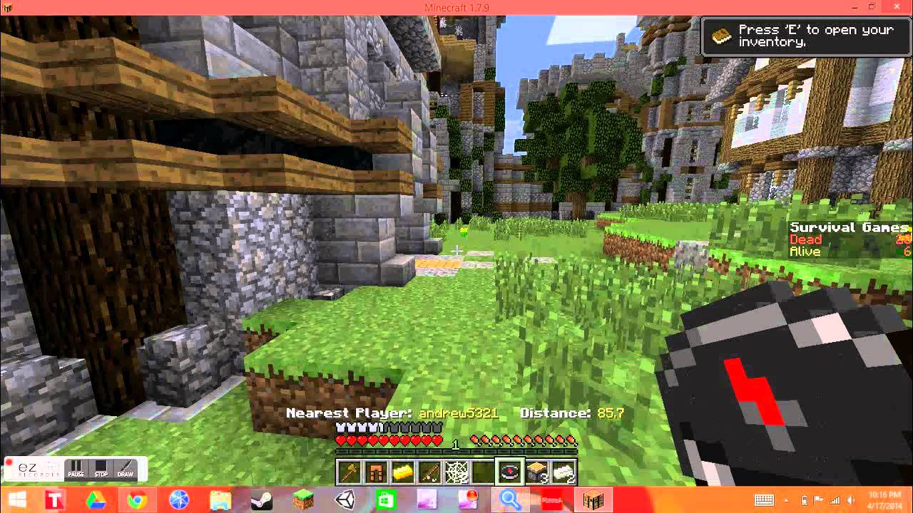 Minecraft:How To Win The Survival Games Easily - YouTube