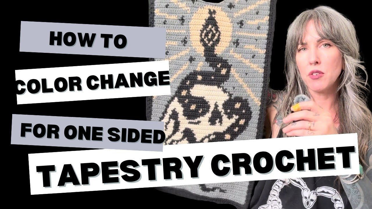 One Sided Color Color changing for wall hanging, one sided, tapestry crochet projects ...