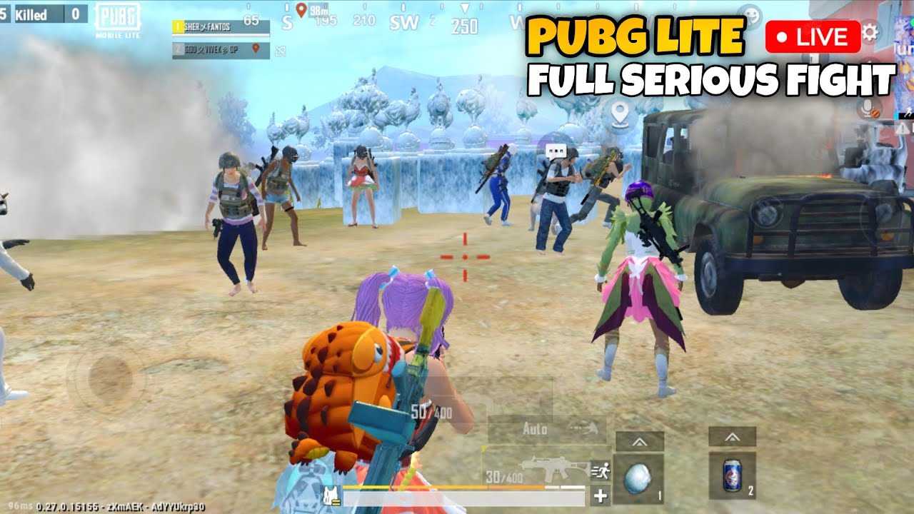 PUBG LITE LIVE | FULL SERIOUS FIGHT 😳 SOLO VS SQUAD GAMEPLAY