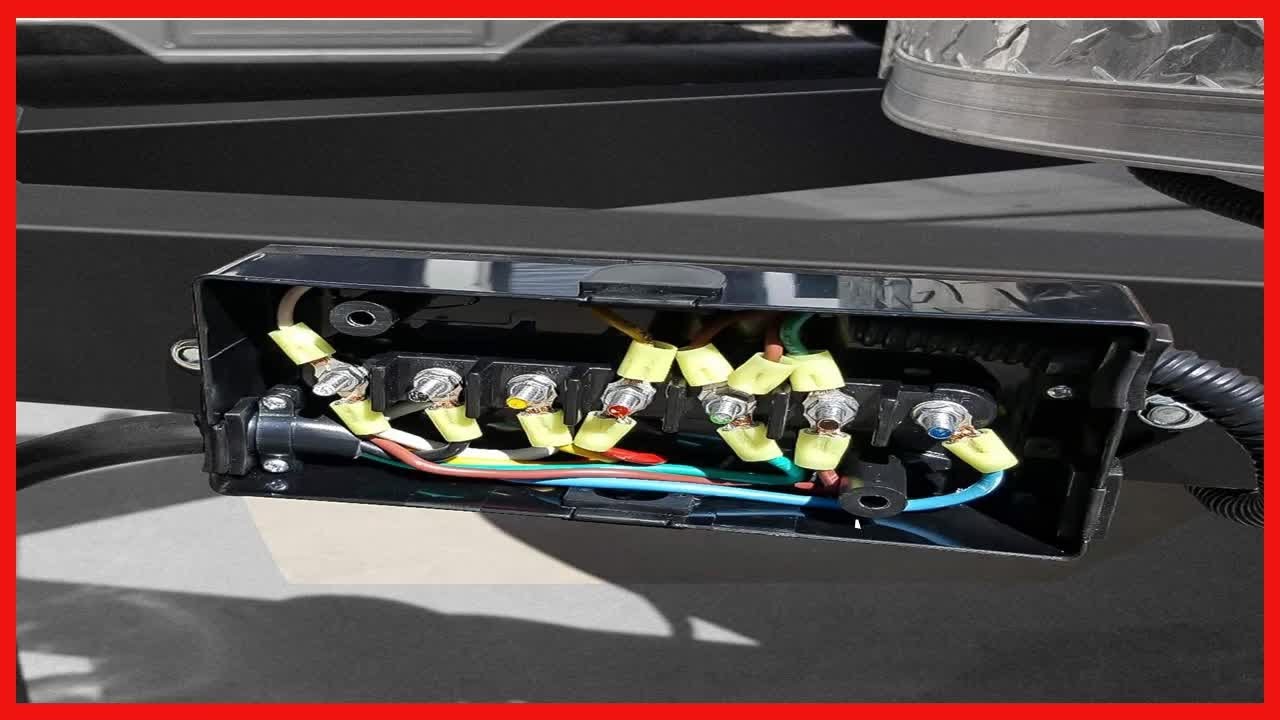 Boîte De Jonction Remorque 7 Voies étanche – Pour Câblage Feux, Freins – Protection Contre Les Intempéries