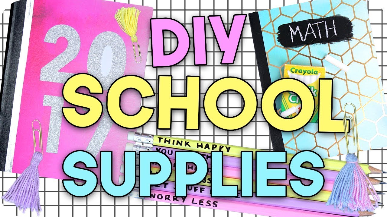 DIY School Supplies 2017! Make your School Supplies look Cute for Cheap!