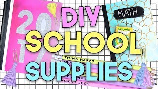 DIY School Supplies 2017! Make your School Supplies look Cute for Cheap!