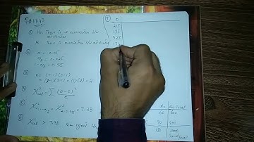 Chi Square Test of Independence, Part 1 (Hindi/Urdu)