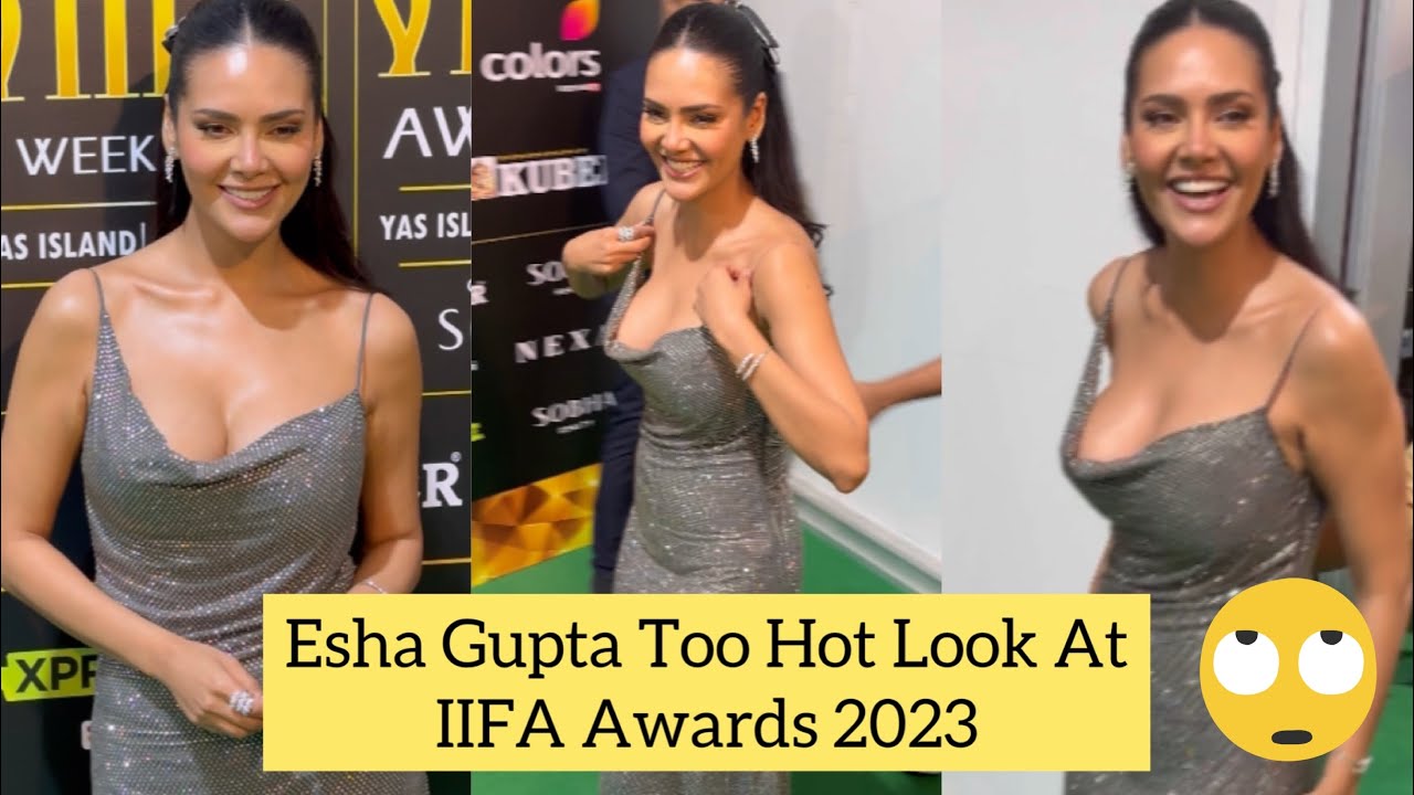 Bapre😳Esha Gupta Tourns Up The Heat With Her Smoking Hot Look Walks The RedCarpet At IIFAAwards2023
