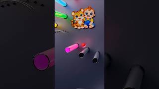 twinkle twinkle little tiger 🐯 | Marble Music ASMR #musicmarble #asmr #shorts