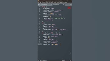Text Glitch Effect | HTML CSS