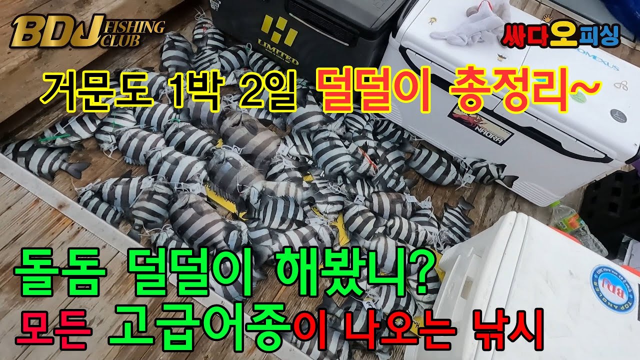 거문도 1박2일 덜덜이낚시 총정리 모든어종이 다 낚인다~ 녹동스페셜드림호