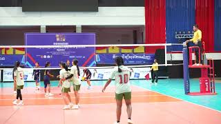 ការប្រកួតបាល់ទះការិនី ខេត្តបន្ទាយមានជ័យ និងខេត្តស្វាយរៀង