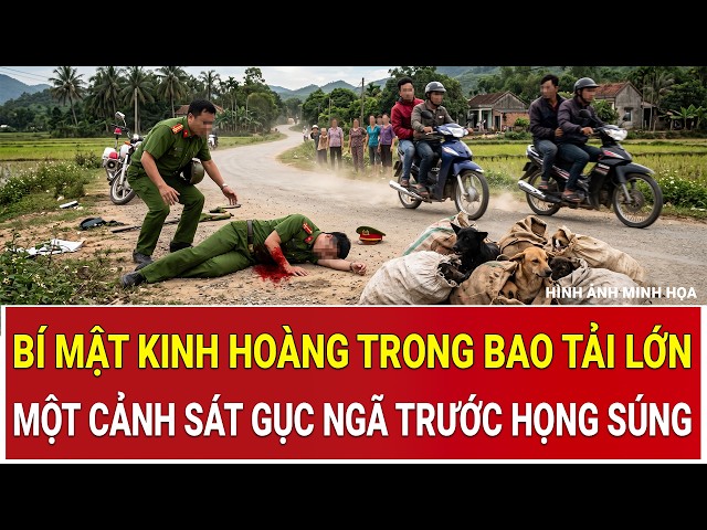 Phát hiện bí mật kinh hoàng trong bao tải lớn, một cảnh sát gục ngã trước họng súng