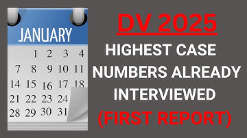 DV 2025: Highest Case Numbers Interviewed First Report