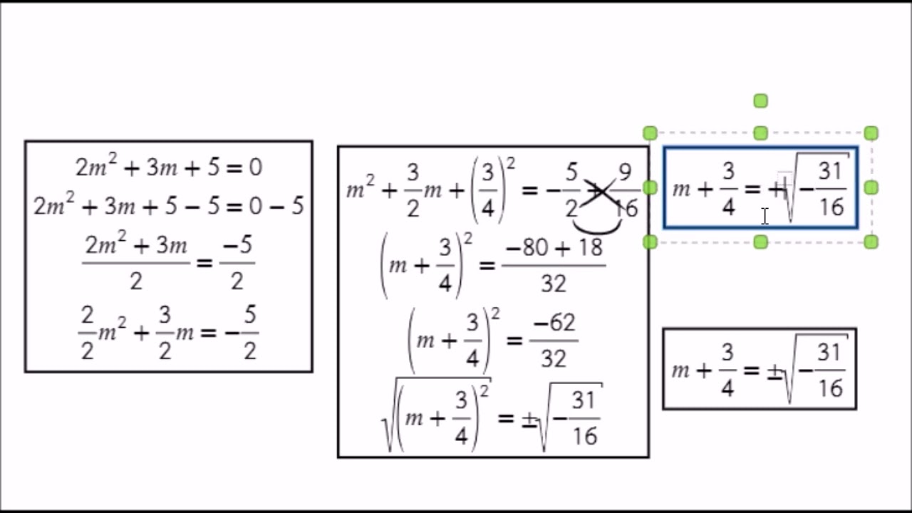 Completar Trinomio Cuadrado Perfecto PARTE 2 YouTube