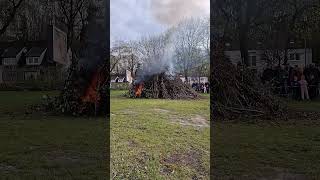 Start of the children’s Easter fire. 2024