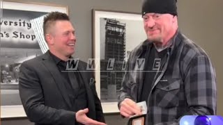 The Miz got The Undertaker 100 bucks after Winning a bet off air backstage - WWE RAW & SMACKDOWN