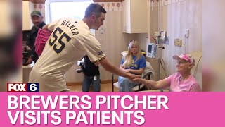 Brewers pitcher visits breast cancer patients | FOX6 News Milwaukee