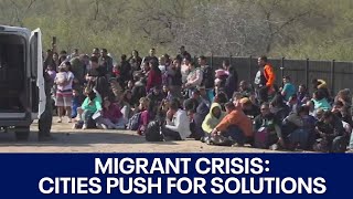 Migrant crisis: Major U.S. cities work to address issue without federal government help | FOX 7 Aust