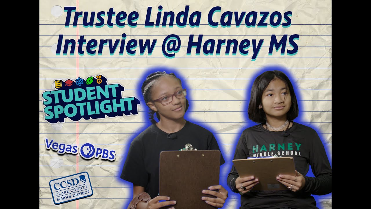 Student Spotlight S3 Ep3 WEB EXTRA | Harney MS Students Interview Trustee Linda Cavazos