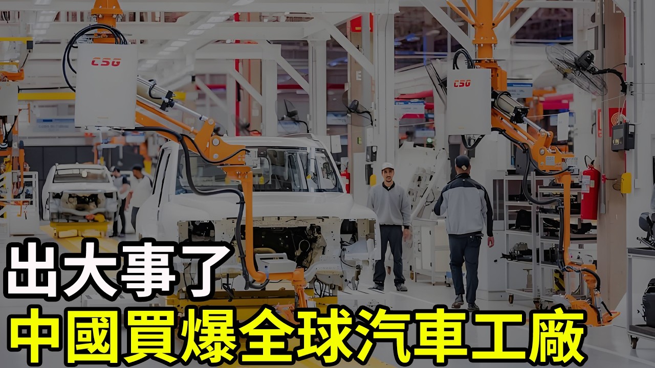 出大事了，中國買爆全球汽車工廠！諸多國際汽車巨頭的工廠紛紛陷入關停甚至倒閉的困境，昔日繁忙的生產基地逐漸淪為閒置資產。全讓中國收購了，有沒有你熟悉的品牌