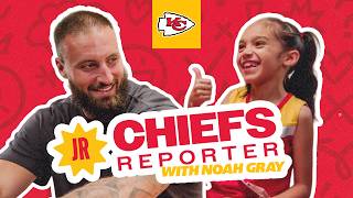 Noah Gray Gets Interviewed by Kids | Chiefs Jr. Reporter