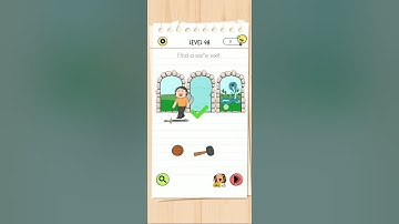 Brain test All-Star level 98 Find a safe exit walkthrough