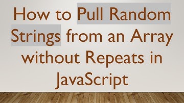 How to Pull Random Strings from an Array without Repeats in JavaScript