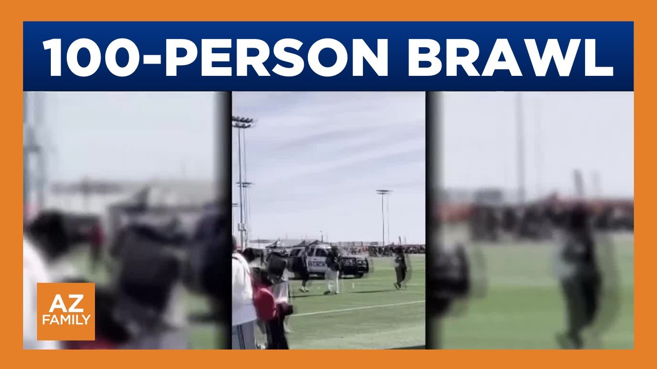 Police break up large fight at youth sports event in Mesa - YouTube