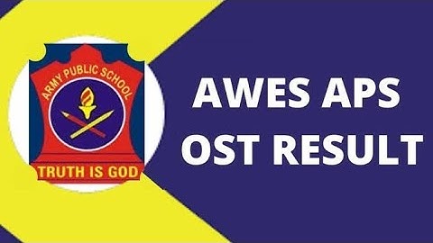 AWES OST Result 2022/ Army Public School 8000 TGT PGT PRT भर्ती result APS AWES Result 2022 Declared