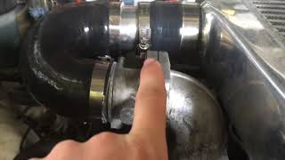 Nissan D21 Navara TD27 Turbo Intercooler install