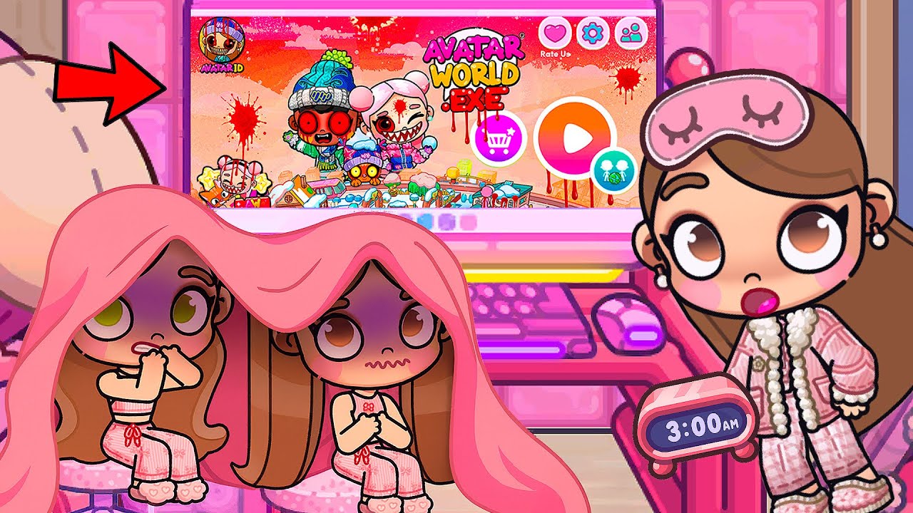 Descubro a mis Hijas JUGANDO AVATAR WORLD.EXE a las 3 AM 😧