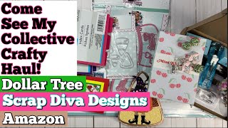COME SEE My Collective Crafty Haul from Dollar Tree, Scrap Diva, Amazon, Michael’s and More! Update