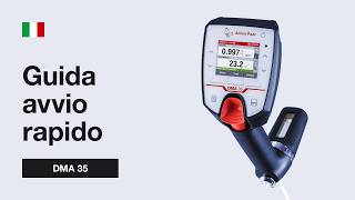 Come usare il densimetro portatile DMA 35 | Guida rapida | Anton Paar