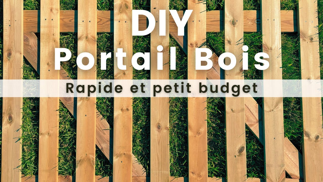 Fabriquer un joli portail en bois rapidement - YouTube